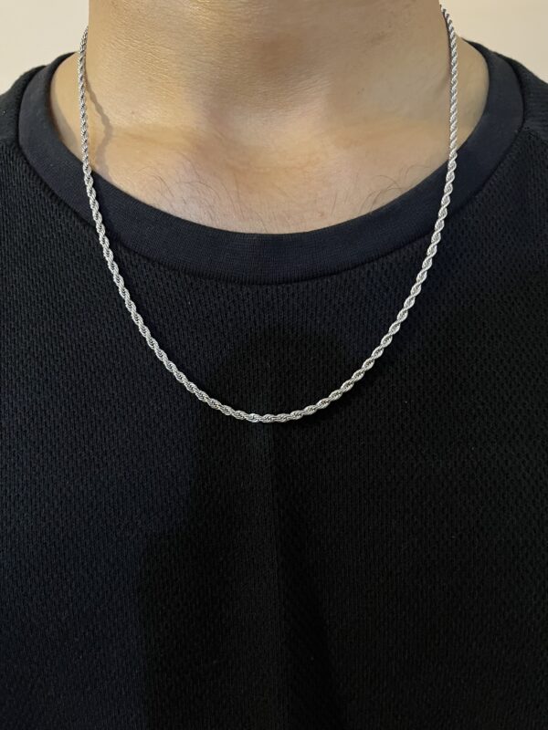 ROPE CHAIN - 3MM - SILVER